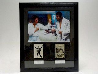 A large signed photographic presentation, features the famous image captured on February 14th 1972,