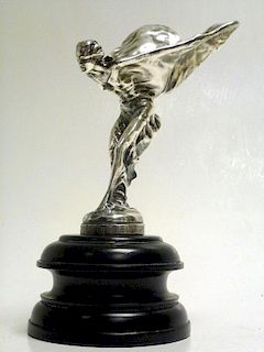 A very good Rolls-Royce Spirit of Ecstasy mascot, manufactured for display on the 40/50HP six cylind