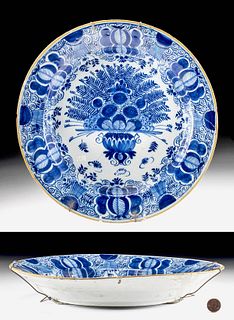 18th C. Dutch Glazed Porcelain Plate