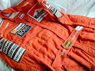 One of the first race suits used by Mika at McLaren shortly after his debut in 1993. The suit featur