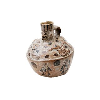 Ancient Pre Columbian Peruvian Pottery Vessel c.400-700 AD. 