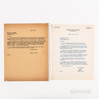 Kennedy, John F. (1917-1963) Typed Letter Signed to Richard S. Kelley, 15 June 1953