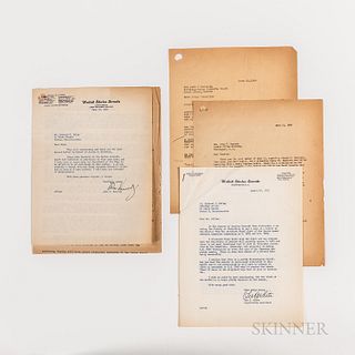 Kennedy, John F. (1917-1963) Typed Letter Secretarially Signed to Richard S. Kelley, 30 June 1955, with Associated Correspondence Regarding Reservist 