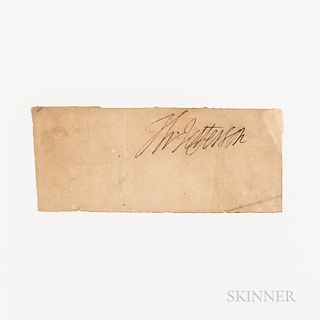Jefferson, Thomas (1743-1826) Autograph