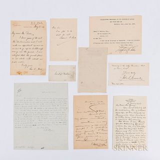 Ten Letters and Autographs of 19th Century American Literary Figures