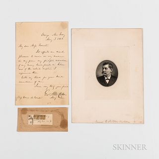 McClellan, George B. (1826-1885) Autograph Letter Signed, Clipped Signature and Engraved Portrait