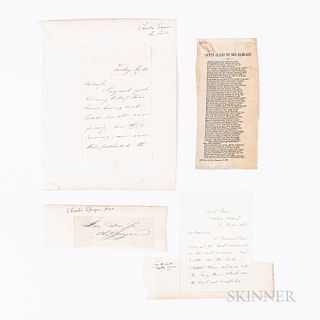 Four 19th Century Poetry/Writer's Items