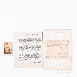 Sparks, Jared (1789-1866) and George Bancroft (1800-1891), Two Letters