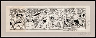 Kelly, Walt (1913-1973) Signed Pogo Original Comic Strip Drawing