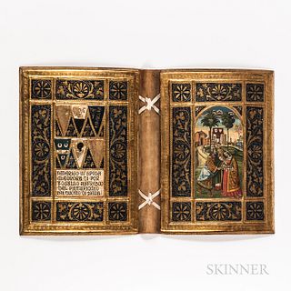 Italian 15th Century-style Gilt and Painted Book Cover