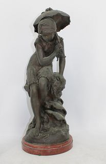 Mathurin Moreau (fr 1822 - 1912) Bronze Sculpture