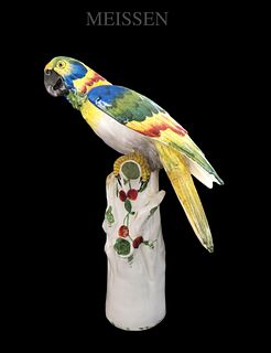 The Parrot, A German Meissen Figurine