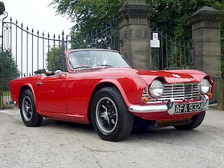 Uprated with 6-cyl engine and 5-speed gearbox<br><br><br><br>This extremely-smart TR4 was manufactur