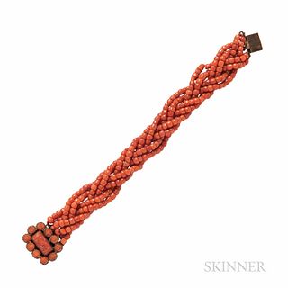Victorian Coral Bracelet