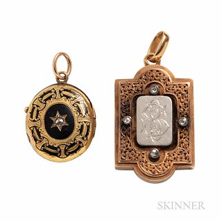 Two Antique Lockets