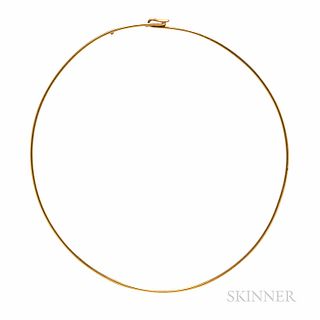 Cartier 18kt Gold Torque Necklace