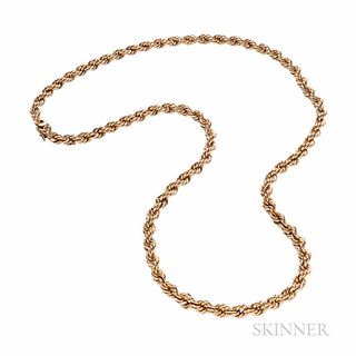 14kt Gold Rope Necklace