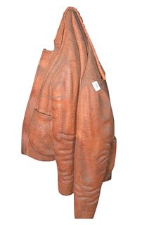 Ched Djordjievski (American, 20th century), Green Jacket, carved wood; signed, titled, and dated on the reverse "Djordjievski, Green Jacket, 1994", le