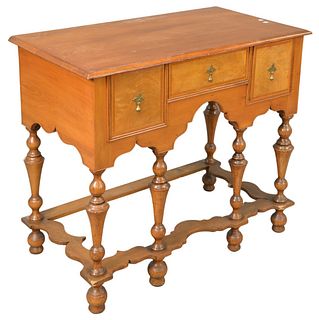 William and Mary Style Lowboy, having three drawers, height 33 inches, top 20" x 38".
