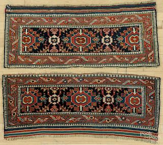 Pair of Beshir bag faces, ca. 1900, 3'9'' x 1'7''