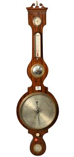 Rosewood Barometer, height 43 1/2 inches.