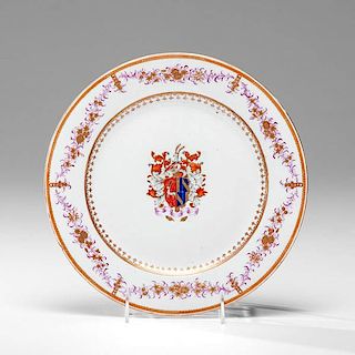Chinese Export Armorial Plate  