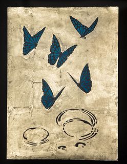 Alena Vavilina "Butterflies Series #18", Mixed Media