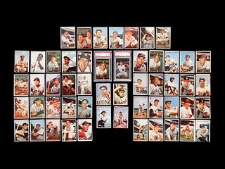 A Group of 53 1953 Bowman Color Baseball Cards Including Hall of Famers and Rookies,