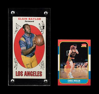 A Group of Hall of Fame Basketball Cards,