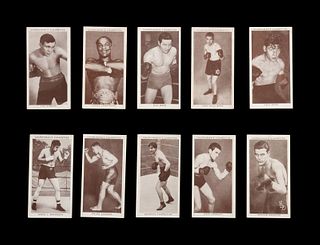 A Complete Set of 50 1938 Churchman Boxing Personalities Cards,