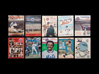 A Group of 19 New York Mets Shea Stadium Programs and Scorecards,