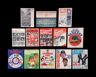 A Group of 22 New York Yankees 1960s - 1980s Publications from Yankees Stadium,