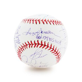 A 1977 New York Yankees Team Signed Baseball (Steiner)