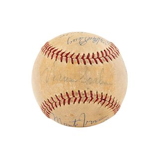 A Unique 1973 Hall of Fame Induction Weekend Signed Baseball,