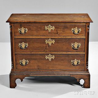 Diminutive Carved Cherry Chest of Drawers