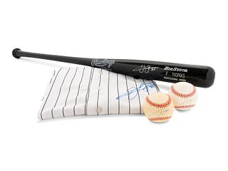 A Group of Frank Thomas Signed Chicago White Sox Items (Steiner),