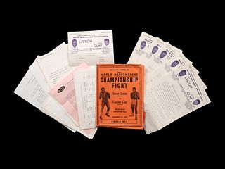 A 1964 Sonny Liston vs. Cassius Clay (Muhammad Ali) Heavyweight Championship Press Kit,