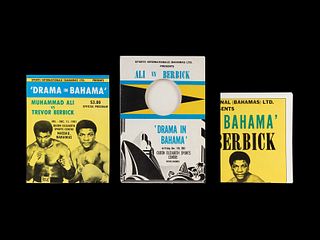 A Group of Muhammad Ali vs. Trevor Berbick Drama In Bahama On Site Fight Items,