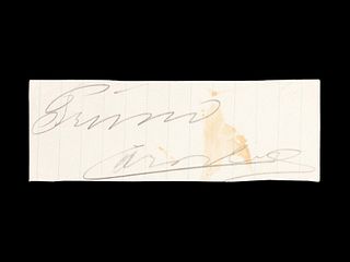 A Heavyweight Boxing Champion Primo Carnera Signed Autograph,
