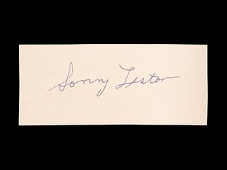 A Heavyweight Boxing Champion Charles Sonny Liston Signed Autograph,