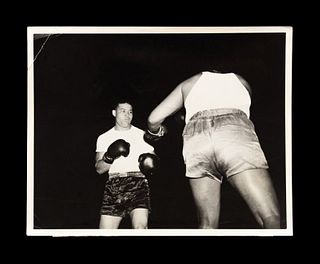 A Group of 22 Original Boxing Photographs Including Joe Louis and Jack Dempsey,