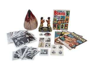 A Group of Assorted Boxing Collectibles (Including Muhammad Ali and Mike Tyson),