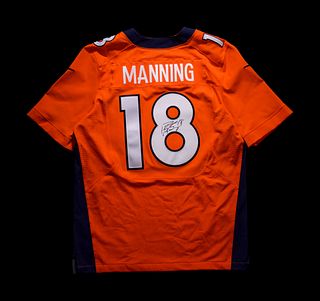 A Peyton Manning Signed Nike On Field Denver Broncos Football Jersey,
