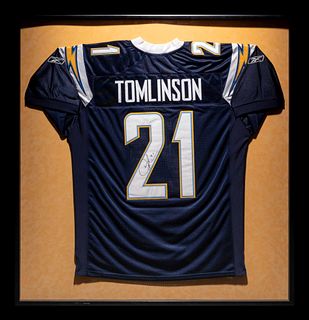 A Ladainian Tomlinson Signed San Diego Chargers Football Jersey,