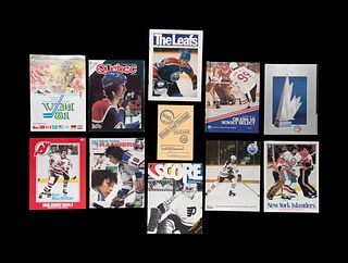 A Group of 11 WHA and NHL Game Programs from Early in the Career of Wayne Gretzky,