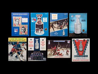 A Group of 21 1960s - 1980s New York Rangers NHL Game Programs,