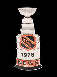 A 1978 Montreal Canadiens vs. Boston Bruins NHL Stanley Cup Final Press Pin,