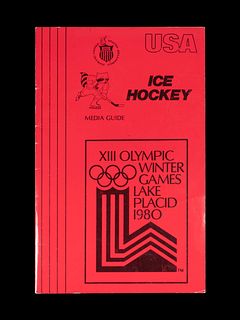 A Miracle On Ice 1980 United States Olympic Hockey Team Media Guide
