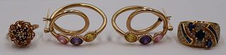 JEWELRY. Colored Gem, and 14kt & 18kt Gold Jewelry