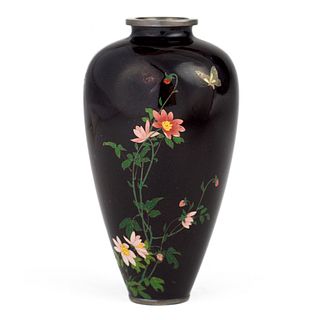 Namikawa Yasuyuki Japanese Small Cloisonne Vase